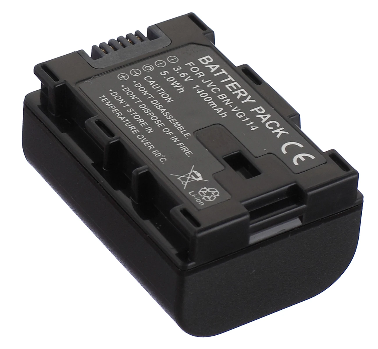 Battery Pack + LCD USB Charger for JVC BN-VG107, BN-VG107U, BN-VG107E, BN-VG108, BN-VG108U, BN-VG108E, BN-VG114, BN-VG121