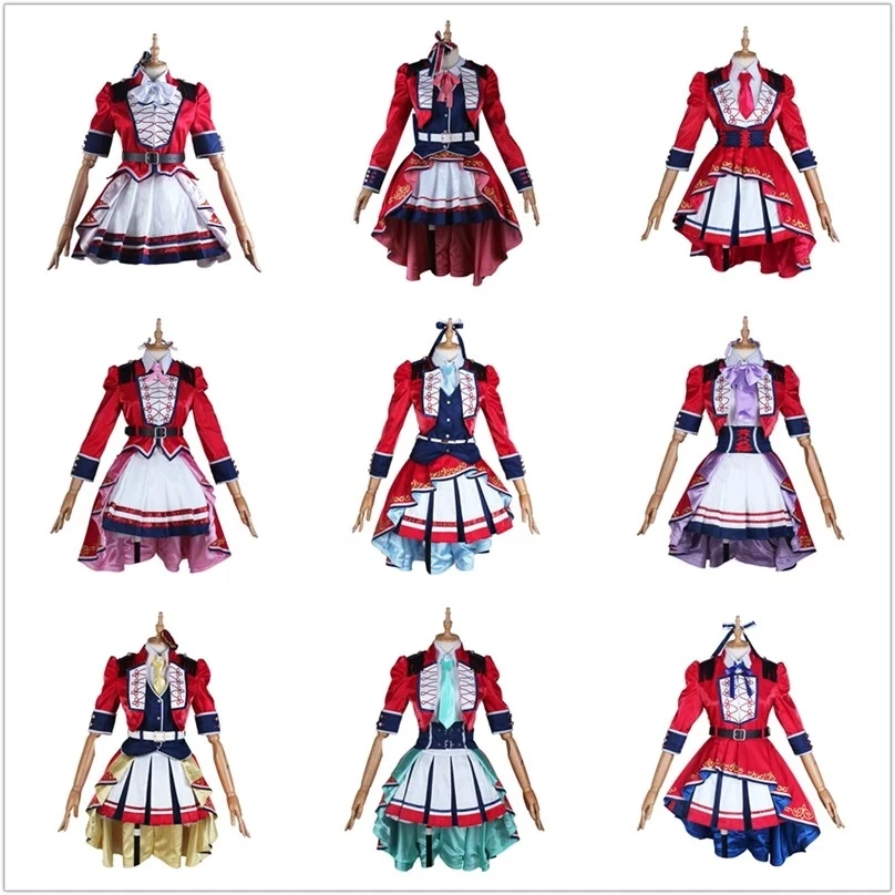 COSLEE Anime Lovelive!!μ's Ninth Anniversary revival Concert All Members Umi Eli Maki Rin Nico Cosplay Costume Lolita Dress Hall