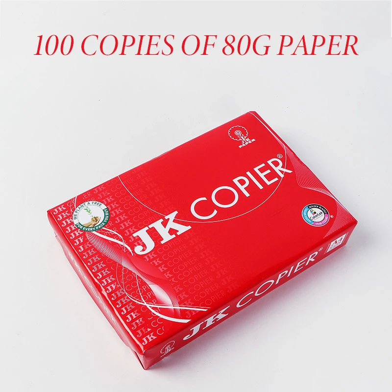 80g Imported White A4 Duplicating Paper 100 Pieces of All Wood Pulp General Printing Paper Manufacturers  Pulp Printing Paper