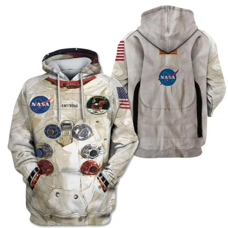 The astronauts Spacesuit Cosplay Hoodie Adult Men's and Women's Leisure Sports Clothing New