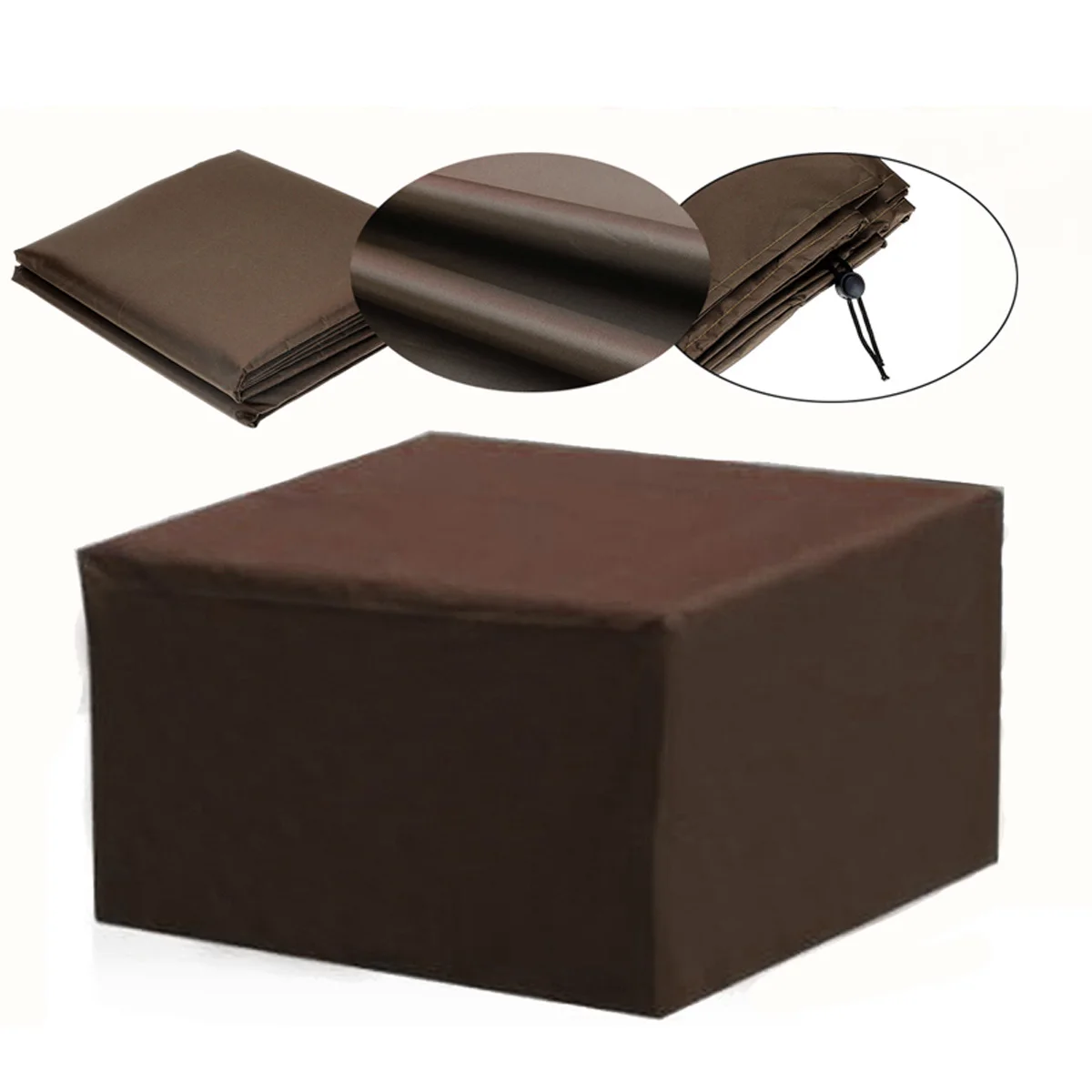 16 Sizes Brown Waterproof Outdoor Patio Garden Furniture Covers 210D Rain Snow Chair covers Sofa Table Chair Dust Proof Cover