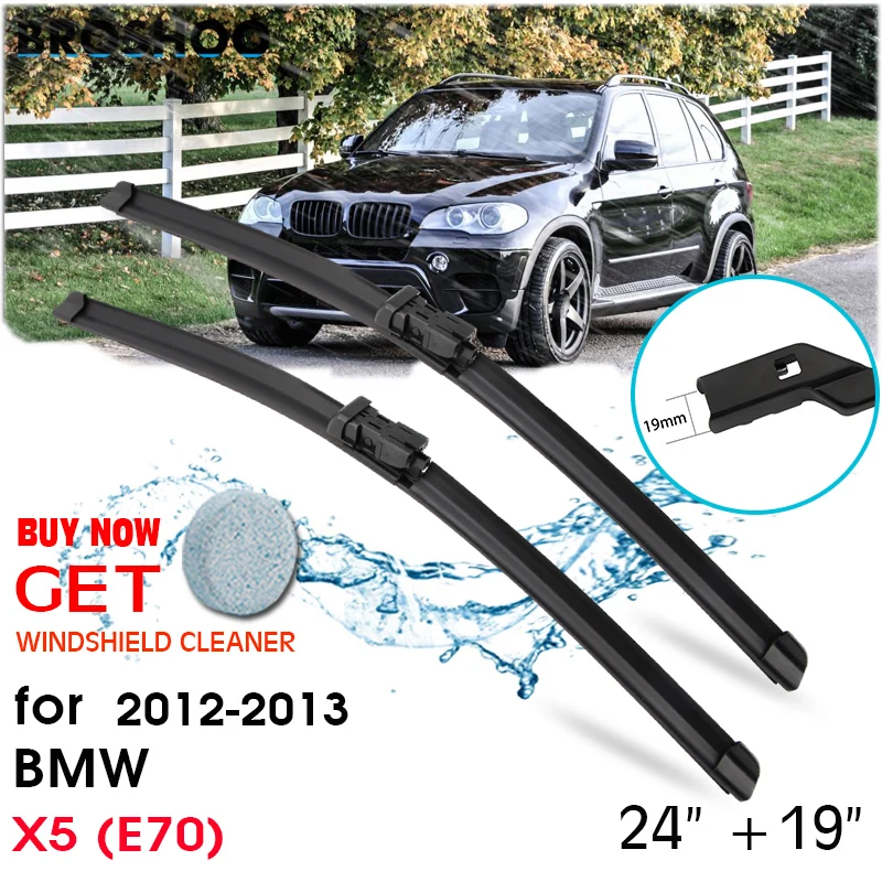 

Car Wiper Blade Front Window Windscreen Windshield Wipers Blades Auto Accessories For BMW X5 E70 24"+19" 2012-2013