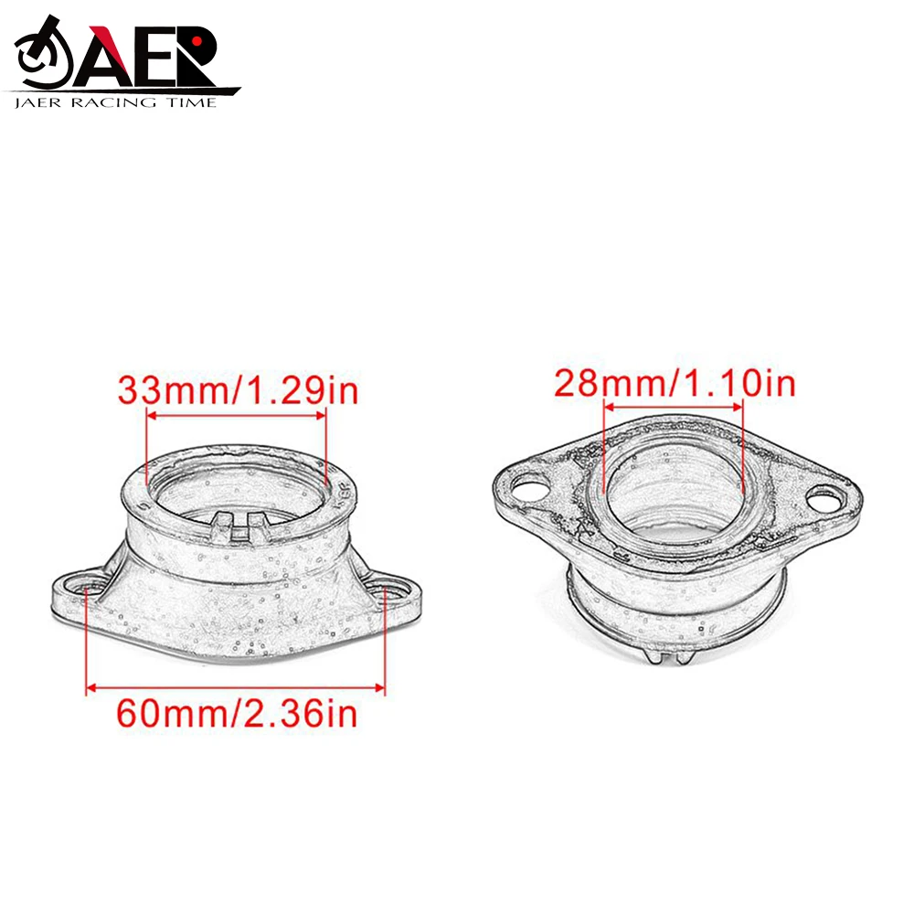 Motor Carburetor Interface Adapter Manifold Pipe Clamp For Suzuki DR200 DR200SE DR200S TS250 Savage 13110-42A12 13110-42A01