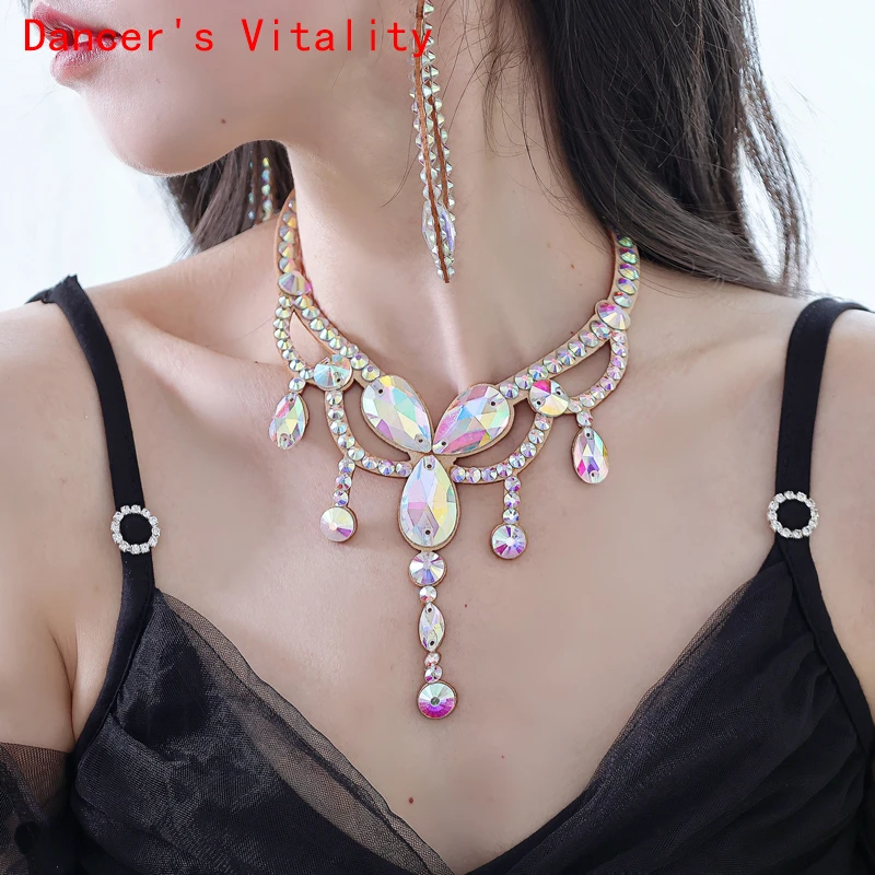 Belly Dance Clothing Accessories  Women Belly Dance Stage Necklace Oriental Performance Necklaces