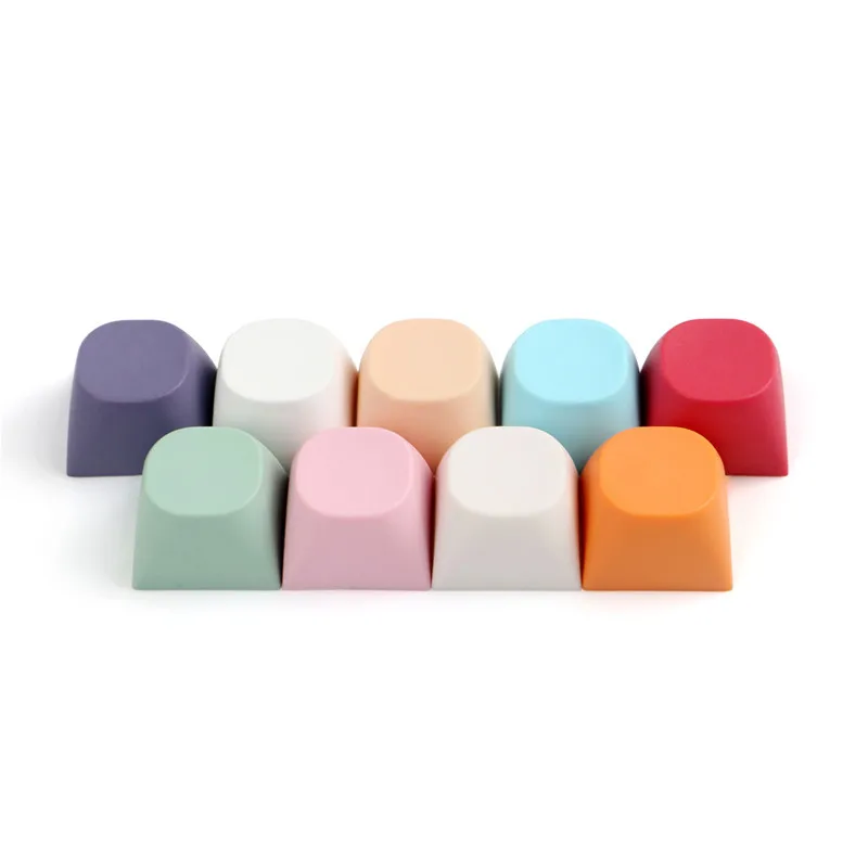 10pcs/pack MA Porfile PBT Keycap For MX Switch Mechanical Keyboard 1.0X 1.0U Blank Key Cap Red Pink White Purple Keycaps