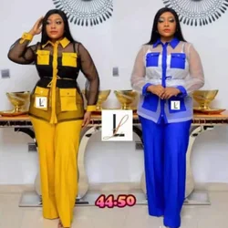 2022 African European and American fashion women's suit 3-piece set
