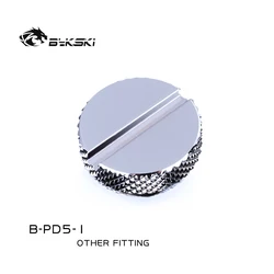 Bykski B-PD5-1 PC фитинг для водяного охлаждения G1/4, водяной ограничитель, прямая винтовая резьба, черный/серебристый радиатор для ручного охлаждения