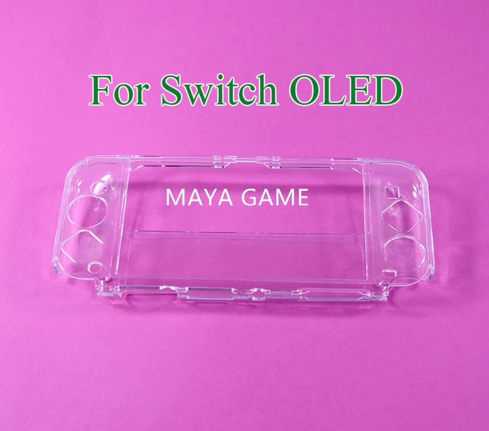 10sets protective clear case hard shell cover transparent shell case for Switch Oled Crystal case for Nintendo Switch Oled