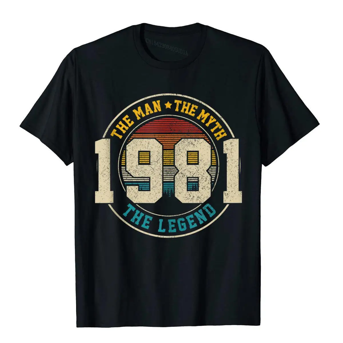 

Mens 1981 The Man Myth Legend Vintage Funny 40th Birthday Gift Tshirts Men Fashion Cosie T Shirts Cotton Men Tees Summer