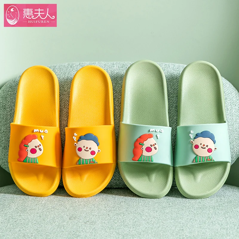 Lovers Wear Slippers Female Summer Lovely Home Household Antiskid Indoor Bathroom Shower Man Cool Slippers Outdoor