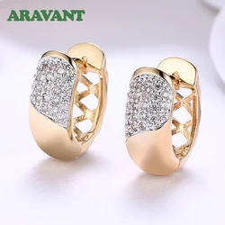 Aravant 925 Silver 18K Gold 19MM Small Round Circle Hoop Earrings For Women Fashion Jewelry