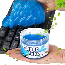 Auto Air Vent Magic Dust Cleaner Gel Huishoudelijke Auto Laptop Toetsenbord Schoonmaken Gel Kantoor Kloof Wassen Modder Verwijdering Slime Rubber