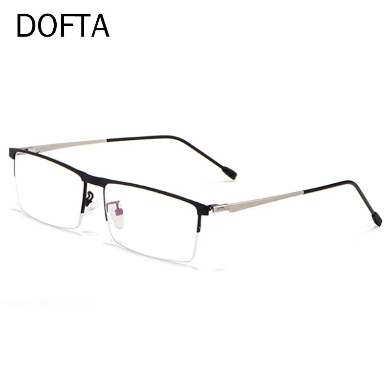 DOFTA Alloy Glasses Frame Men Ultralight Square Eye Myopia Prescription Eyeglasses Male Half Optical Frame 5278