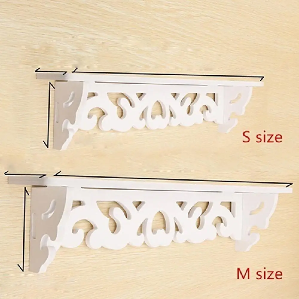 1Pcs S/M Size White Wall Hanging Shelf Goods Convenient Rack Storage Holder Home Bedroom Decoration Ledge Home Decor