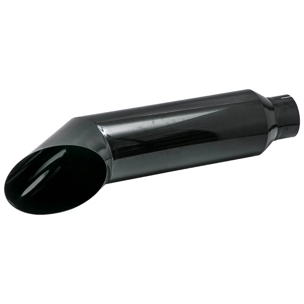 5" Inlet 8"Outlet 36" Long Miter Black Angle Cut Diesel Smoker Exhaust Stack Tip for Ram 2013 2014 2015 2016