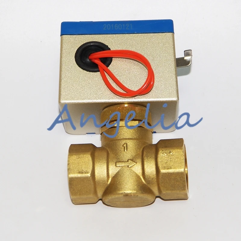 

AC220V 1" BSP DN25 Brass 2 Way Motorized Valve Electrical Actuator Valve For Central Air-conditioning Fan