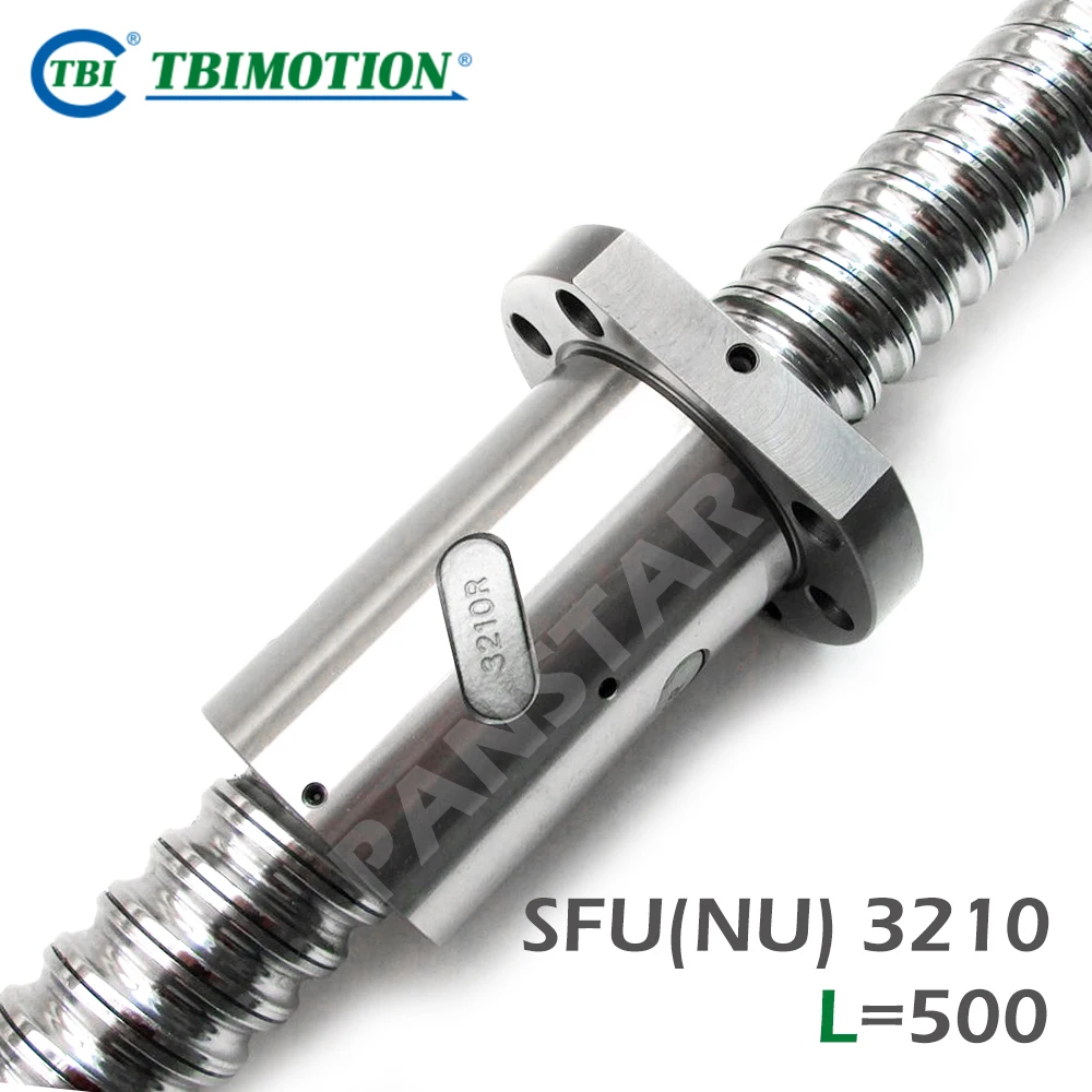 

TBI Motion SFNU3210 SFU3210 C7 Шариковый винт Профессиональная концевая обработка Резьбовой вал 500 мм Высокая точность с длительным сроком службы Тяжелая нагрузка