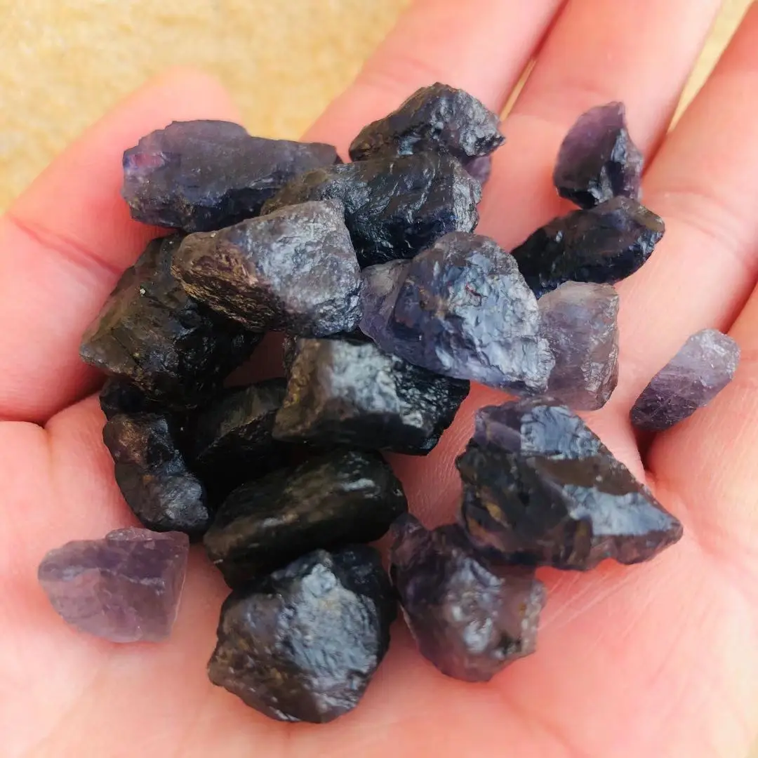 Hot Sell Lolite Rough Raw Natural Gemstone Cordierite Tumbled Crystal Stone For Wholesale