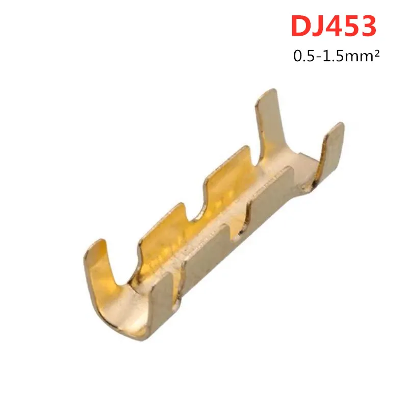 50 / 100 pieces 453miter terminal connector with plug-in U-type,small tooth, panel terminal, cold pressing terminal, 0.5-1.5 mm2