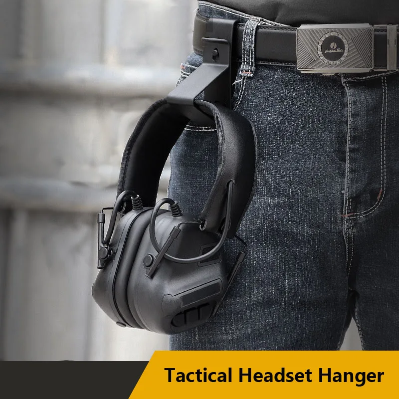 Tactical Headset Hanger Buckle,Hunting, Wargame, Army Combat Headphone Bracket,Portable Mobile Phone Holder,Headset Accessories