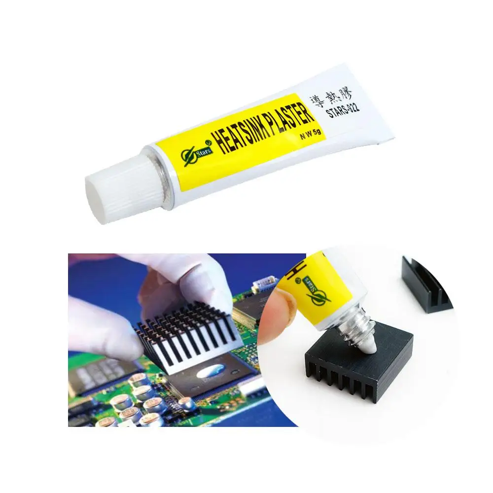 5g Thermal Grease Paste Conductive Heatsink Plaster Adhesive Glue For Chip VGA RAM LED IC Cooler Radiator Cooling Adhesive Glue