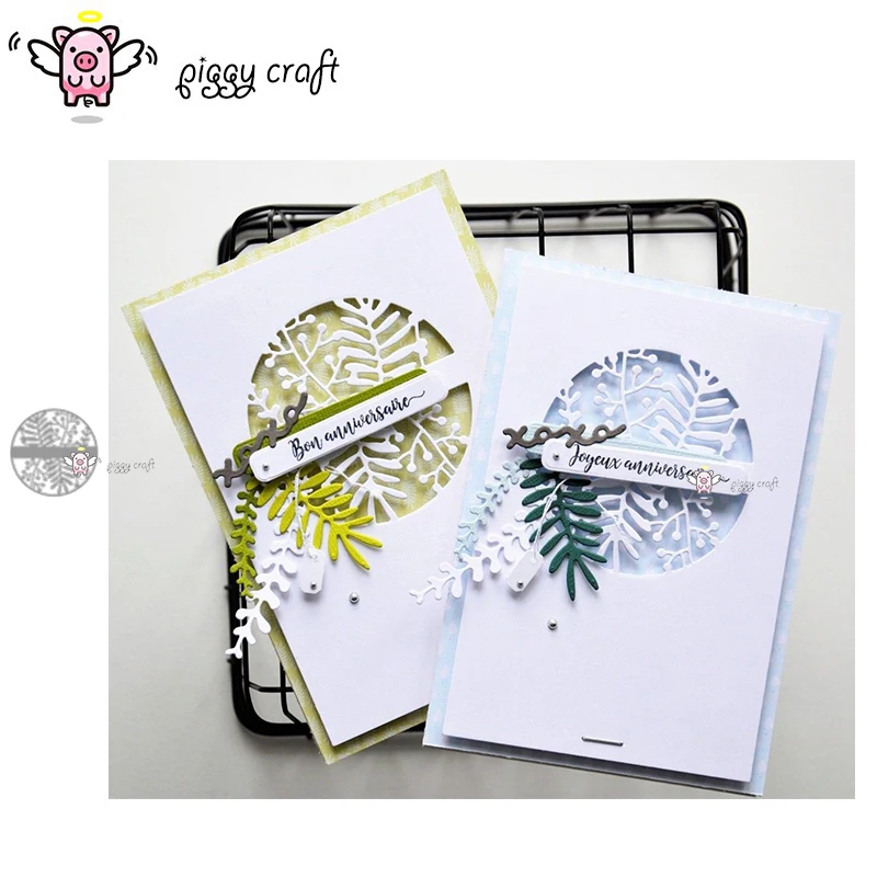 Piggy Craft metal cutting dies cut die mold Fruit flower leaf round Scrapbook paper craft knife mould blade punch stencils dies