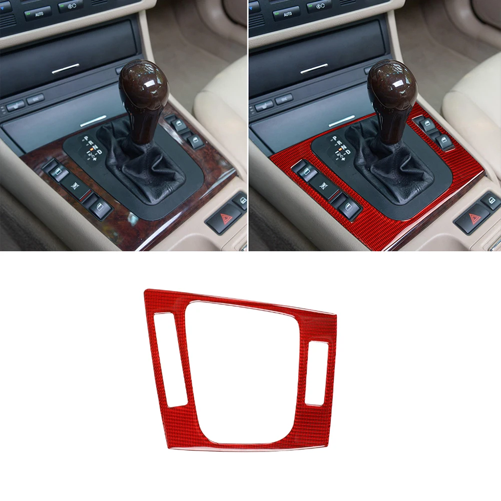 

Red Carbon fiber Car Center Console Trim Decorative Cover for BMW E46 1998-2005