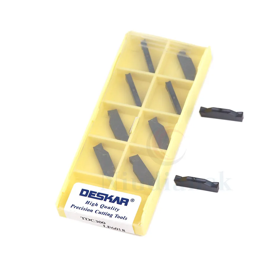 Inserto in metallo duro TDC200 LF6018 TDC300 LF6018 TDC400 LF6018 utensile per tornitura scanalatura lama per scanalatura utensile per tornio CNC, per acciaio inossidabile