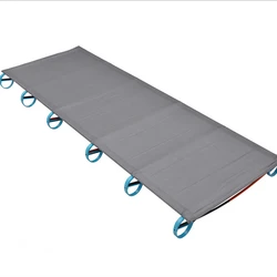 Ultralight Folding Bed for Outdoor Camping, Alloy Frame Tent, Sleeping Cot, 180cm, 200cm