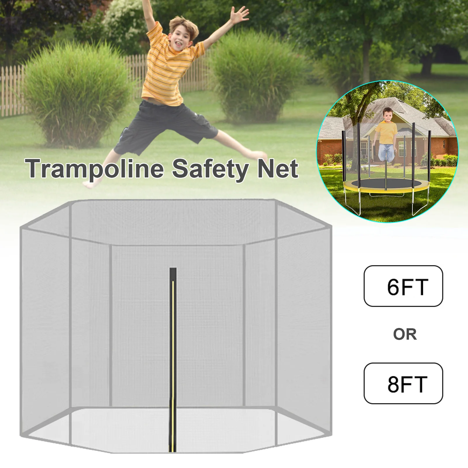 Large Indoor Trampoline Protection Net Adult Children Jumping Bed Outdoor Trampolines Exercise Bed Fitness Equipment