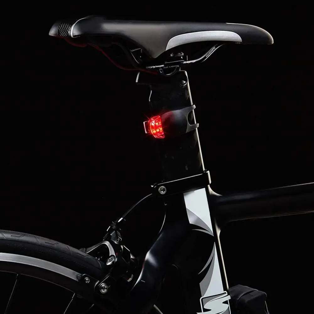 LED Silicone Bicycle Front Rear Light Set 3 Modes Waterproof MTB Mountain Road Bike Cycling Headlight Tail Warning Lamp