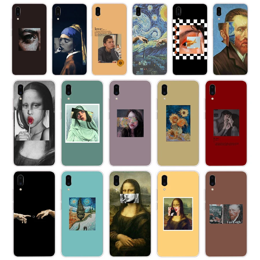 332FG Great art aesthetic van Gogh Mona Lisa gift Soft Silicone Tpu Cover phone Case for Meizu Pro 7 Plus X8 C9 Pro Note 9 case