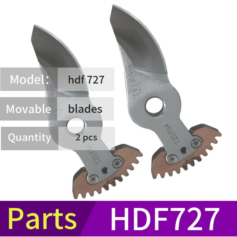 HDF727 Electric Pruning Shears Parts Movable Complete Fixed Blades And Screws