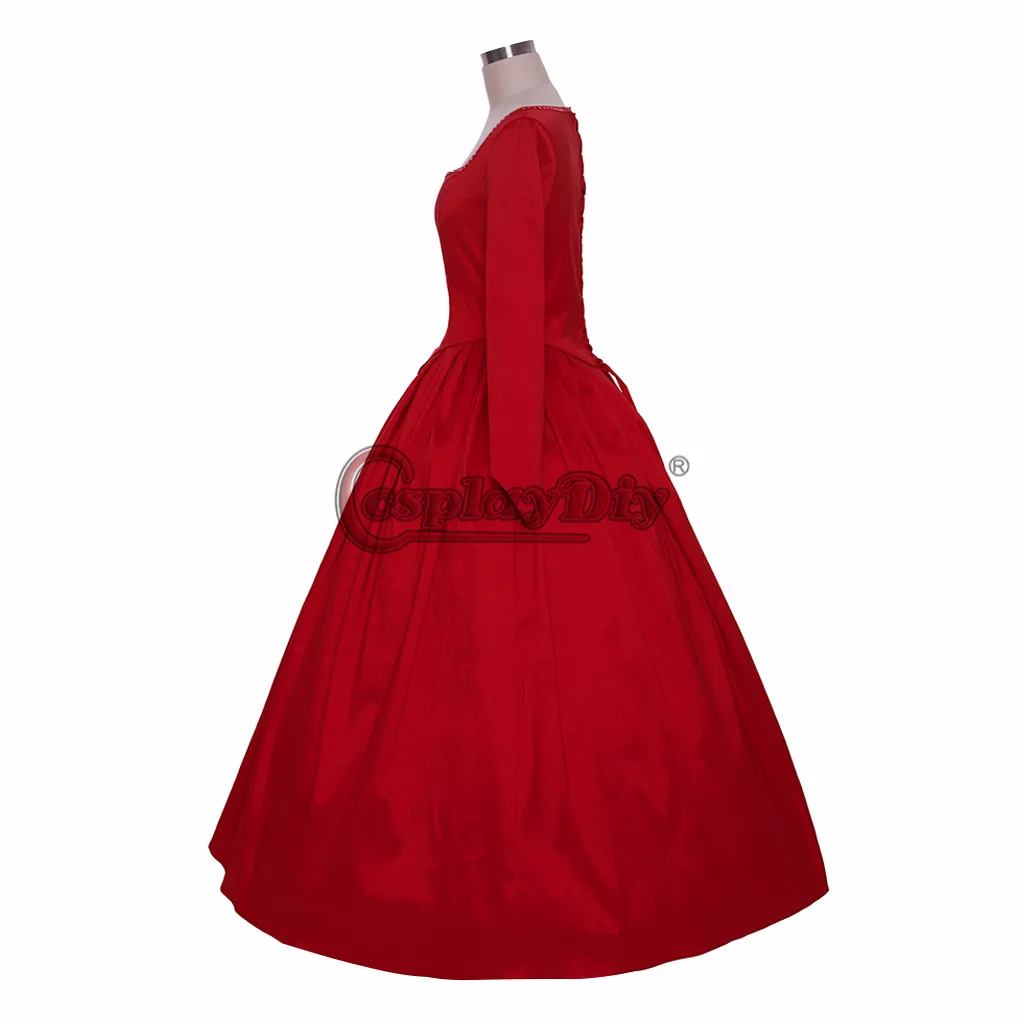 Claire Randall Medieval Women Red Gown Dress Once Upon a Time Emma Swan Red Dress L321