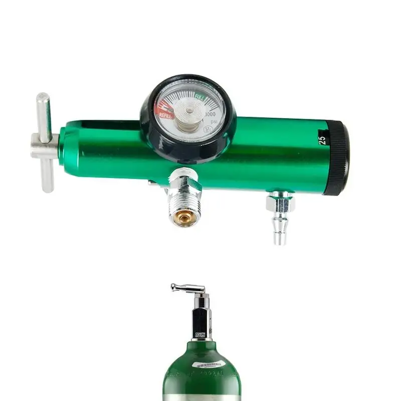 Magnetventil CGA870 Medical Gas Oxygen Pressure Regulator with Two Check Valve For Hospital 0-15L Gas und Kraftstoff — Detail 4