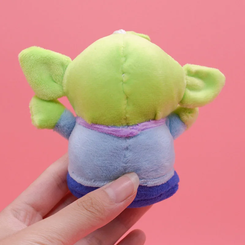 Alien Plush Pixar Toy Story Disney 10cm Keychains For Backpacks Kawaii Plushie For Little Girls Soft Anime Doll Wholesale