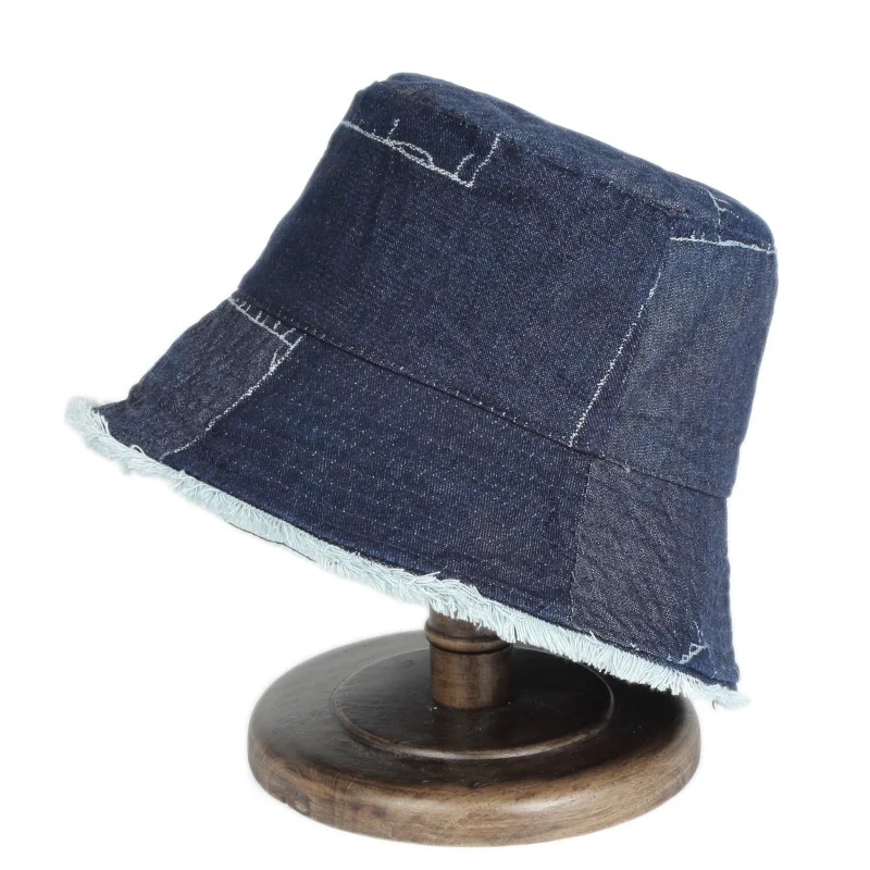 Wholesale High Quality Cotton Vintage Split Joint Outdoor Man Caps Lady And Women Bucket Hats