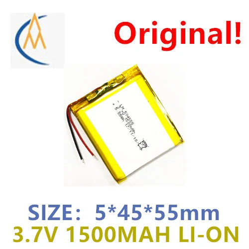 buy more will cheap  ultra thin 504555 3.7v1500mah 504550 504553 soft pack rechargeable battery toy navigator flat panel