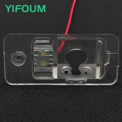 YIFOUM Car Rear View Camera Bracket License Plate Lights Housing Mount For Audi A3 S3 A4 S4 RS4 A5 S5 A6 A6L C6 S6 RS6 Q7 SQ7 A8