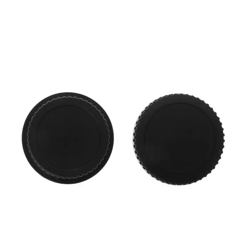 New Rear Lens Body Cap Camera Cover Set Dust Screw Mount Protection Plastic Black Replacement for canon EOS EF EFS 5DII 5DIII 6D