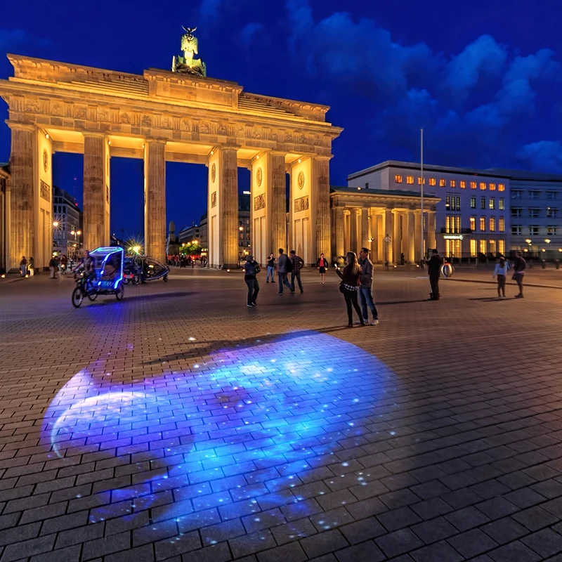 New Logo Projector 80W Outdoor Gobo Rotation Proyector Advertising Light for Companies Marketing y Publicidad Adjustable Lens