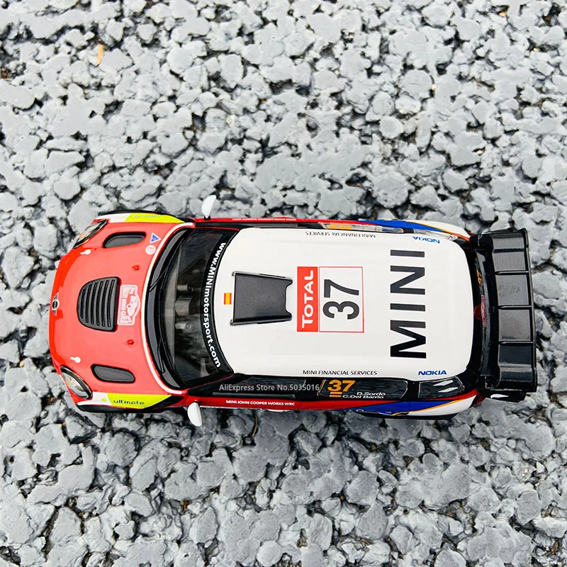 Bburago 1:32 2012 MINI John  Cooper Works #37 Pierre Campana DS WRC Rally Racing Alloy Model Car model Collecting gifts