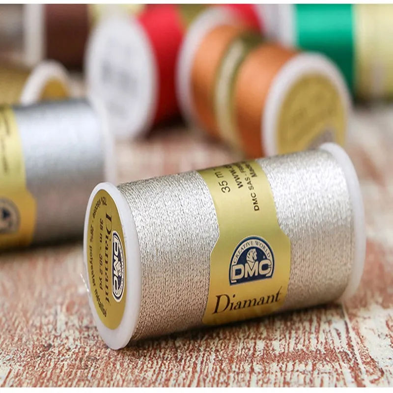 35M DMC Thread Metal Embroidery Thread Gold And Silver Thread  Hand - made Accessories Woven Accessories