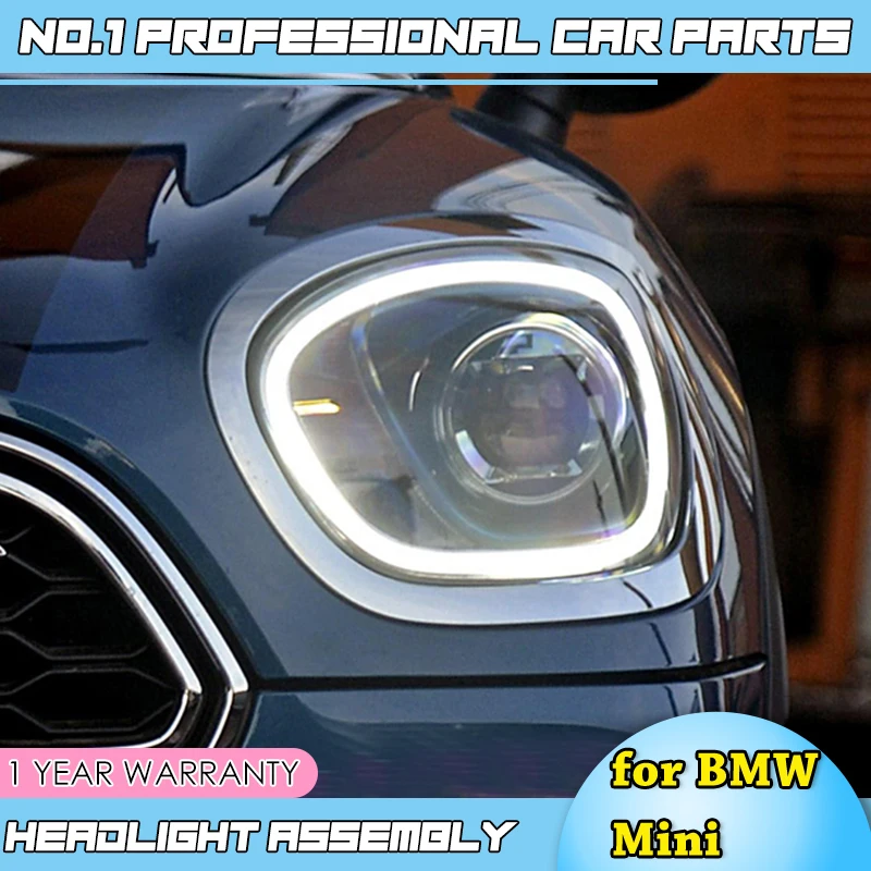 new car accessories for BMW Mini Countryman Headlights 2017 2016-2019tryman LED Headlight DRL Lens Full LED Blue light All