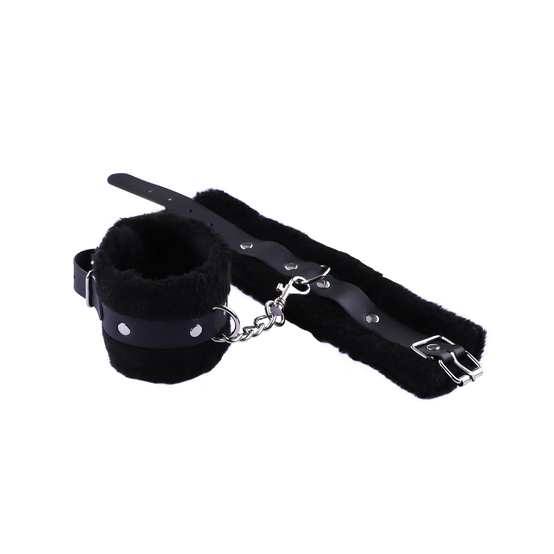 SM Handcuffs ของเล่นปรับ PU หนัง Plush Handcuffs Blindfold หน้ากาก Restraints Bondage เพศของเล่นสำหรับผู้ใหญ่เกมอุปกรณ์เสริม