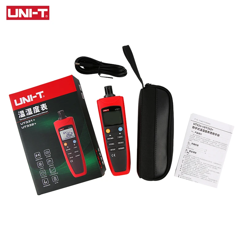 UNI-T UT331+ UT332+ Digital Thermometer Hygrometer Temperature Humidity Measuring Instruments For Food High Precision