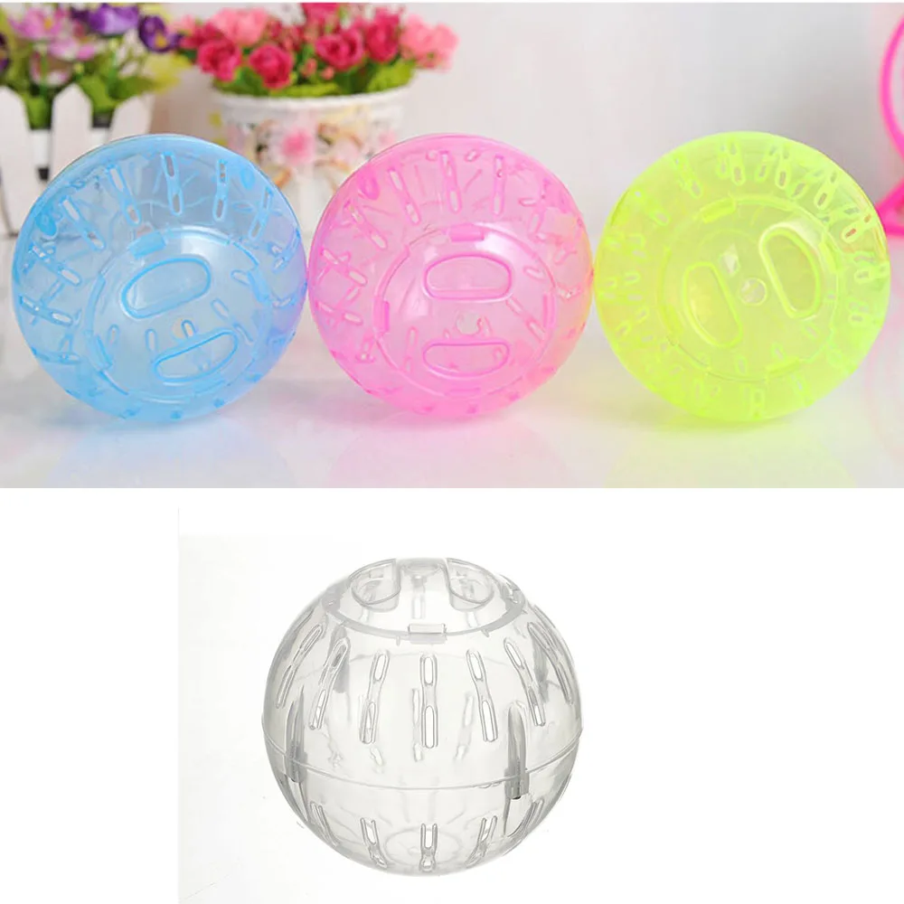 Hamster Run Ball Plastic Pet Rodent Mice Jogging Ball Toy Hamster Gerbil Rat Exercise Balls Play Toys Lovely Pet Supplies