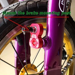 Mountain Bike Brake Converter V Brake Rack Cycle Holder Frame Brake Adapter Bicycle V Brake Lengther Accessories Black/Red