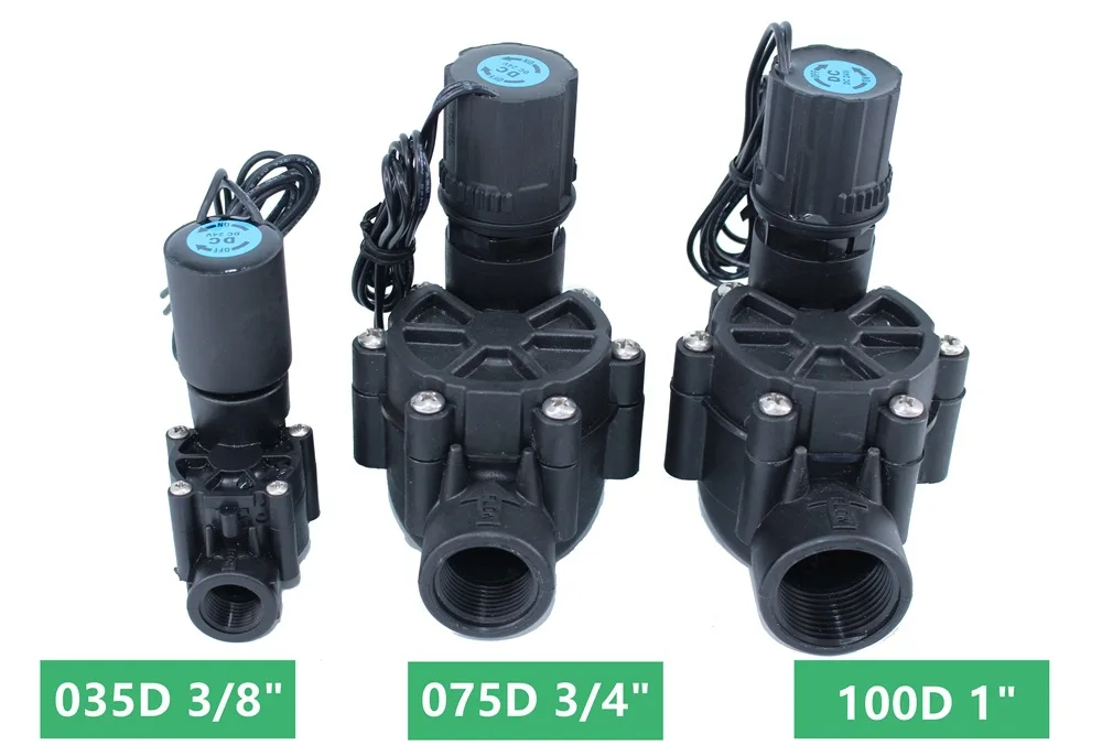صمام الملف اللولبي للري ذو التدفق المنخفض ، DC12V24VAC24V220V ، 6-24V ، 3 نقاط ، 6 نقاط ، 1 بوصة