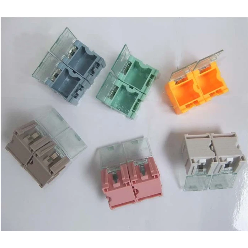 100PCS/lot SMD SMT component container storage boxes electronic case kit 25 x 31.5 x 21.6mm factory price